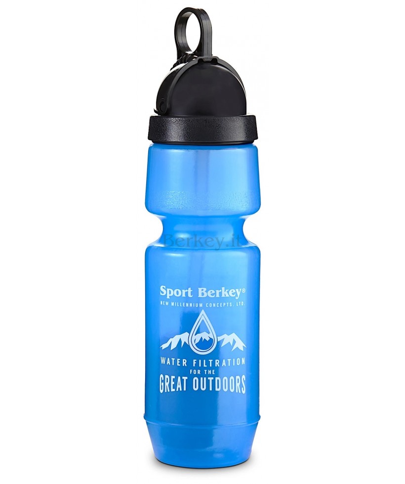 Qunlei Borraccia con filtro per viaggi, campeggio, escursionismo, sport  all'aria aperta e uso quotidiano, bottiglia d'acqua filtrata, senza BPA e a  tenuta stagna, blu : : Sport e tempo libero